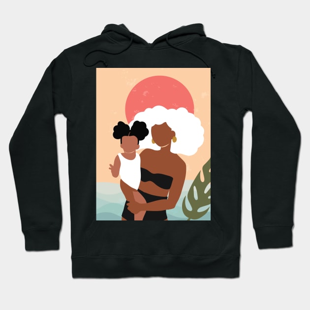 Mother and Daughter Hoodie by DomoINK